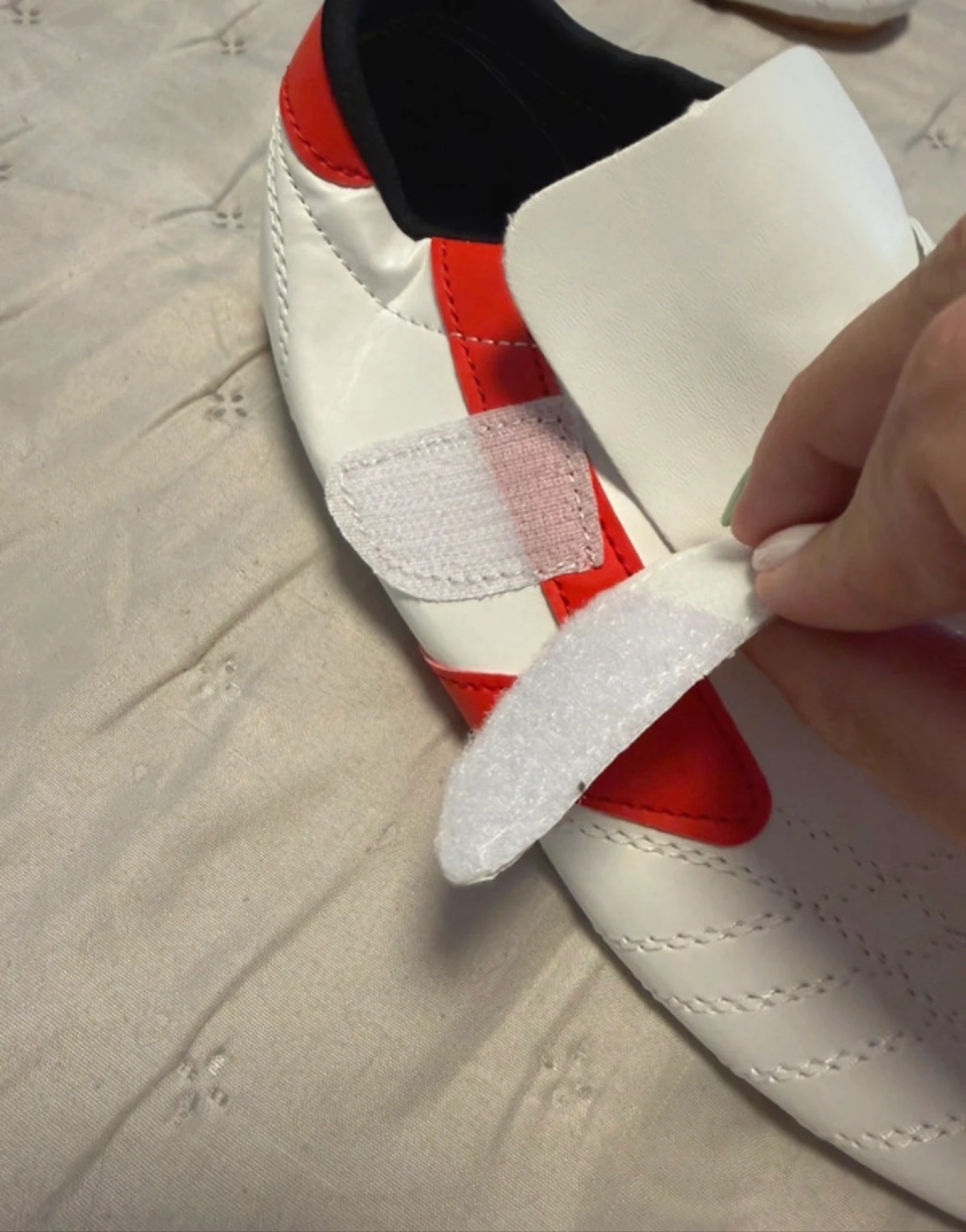 Zapatillas / Pisotones de Taekwondo / Artes Marciales - Blanco y Rojo – photo 4